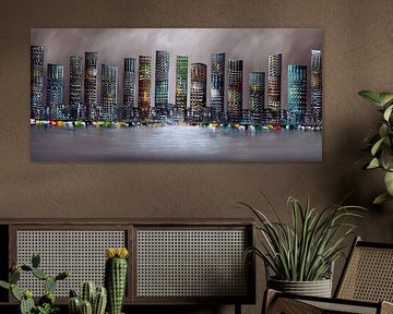 Skyline van Gena Theheartofart