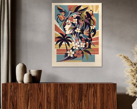 Example of the artwork in a room