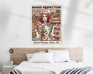 Retro Bäckerei Kunst: Gebackene Perfektion - Meisterwerk von Jan Keteleer