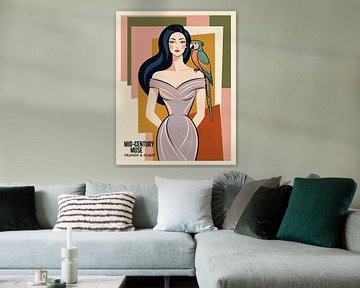 Mid-Century Muse: Eleganz trifft auf exotischen Charme von Jan Keteleer