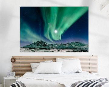 Aurora Northern Polar light in night sky over Northern Norway by Sjoerd van der Wal Photography