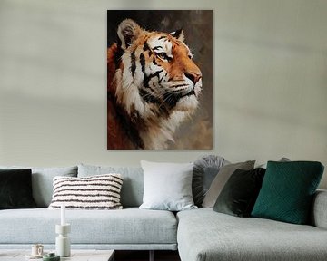Majestätisches Tigerporträt von Cats & Dotz