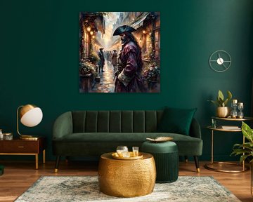 Back in Time -  The Pirate in Sunset Haze by Johannas Art Creations