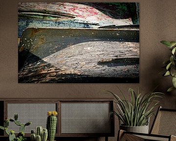 Detail old sloop by Dick de Gelder