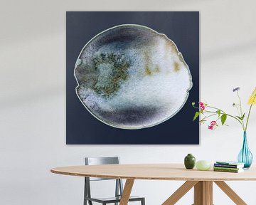 Soft Calm Aqua Mineral 978 - Nuances de bleu minéral moderne en Soft Swing Rust sur Saskia Mensink PRINTS