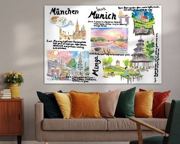 München Bayern an einem Tag Reiseberichte und Erinnerungen Kunst – Englische Version