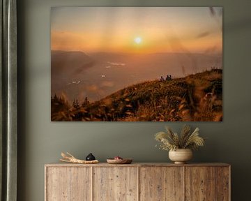 Coucher de soleil sur le Grünten en compagnie sur Leo Schindzielorz