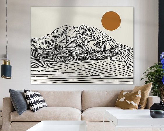 Example of the artwork in a room