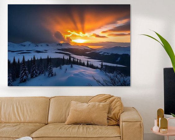 Example of the artwork in a room