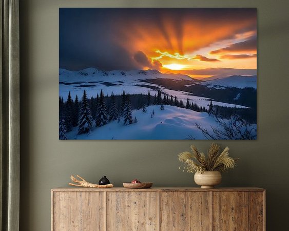 Example of the artwork in a room