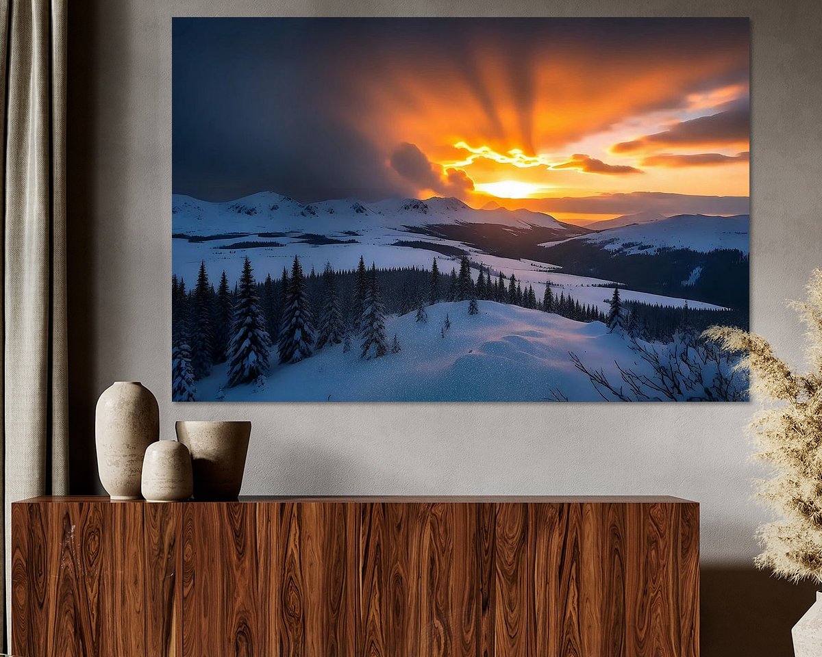 Example of the artwork in a room