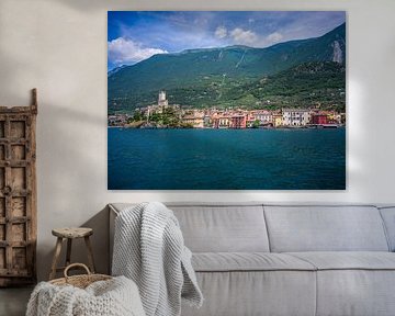 Gardameer - Uitzicht op Malcesine van t.ART