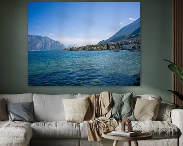 Gardameer - Uitzicht op Malcesine van t.ART
