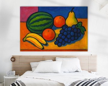 Obstschale Stillleben Malerei. von Johannes