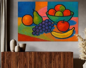 Obstschale Stillleben Malerei. von Johannes