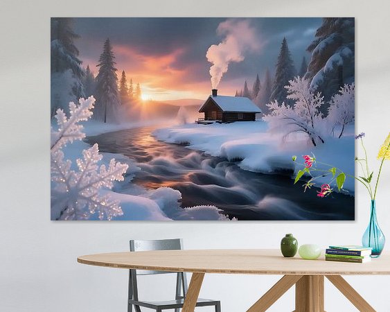 Example of the artwork in a room