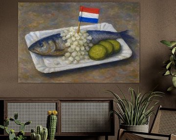 Dutch herring painting. by Johannes