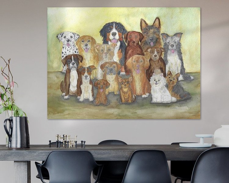 Example of the artwork in a room