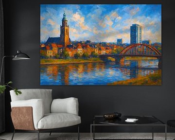 Nijmegen, Pays-Bas peinture. sur Johannes