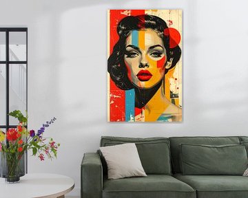 Retro-Pop Female Face by rendyokt rendy