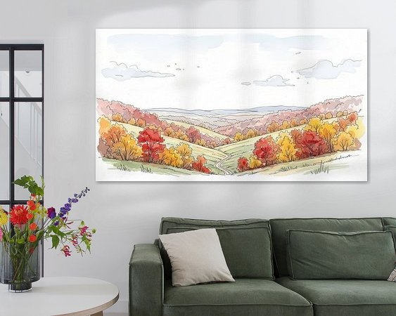 Example of the artwork in a room