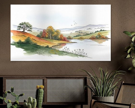 Example of the artwork in a room