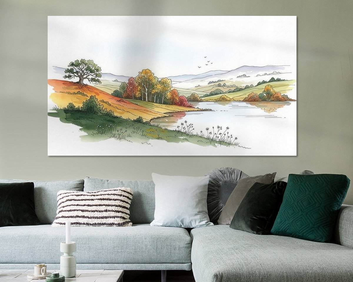 Example of the artwork in a room