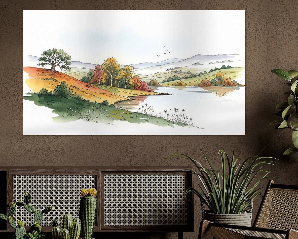 Example of the artwork in a room