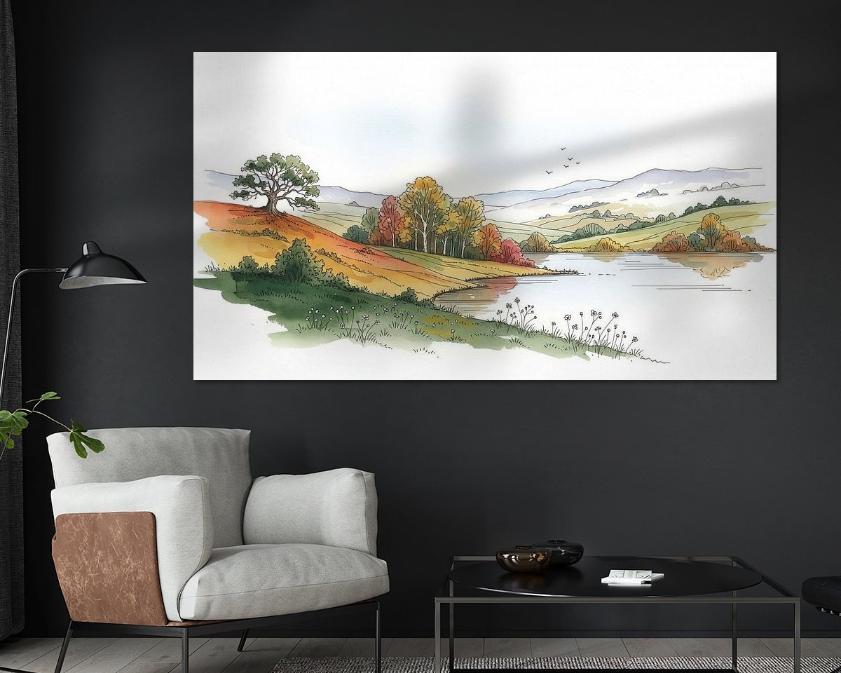 Example of the artwork in a room