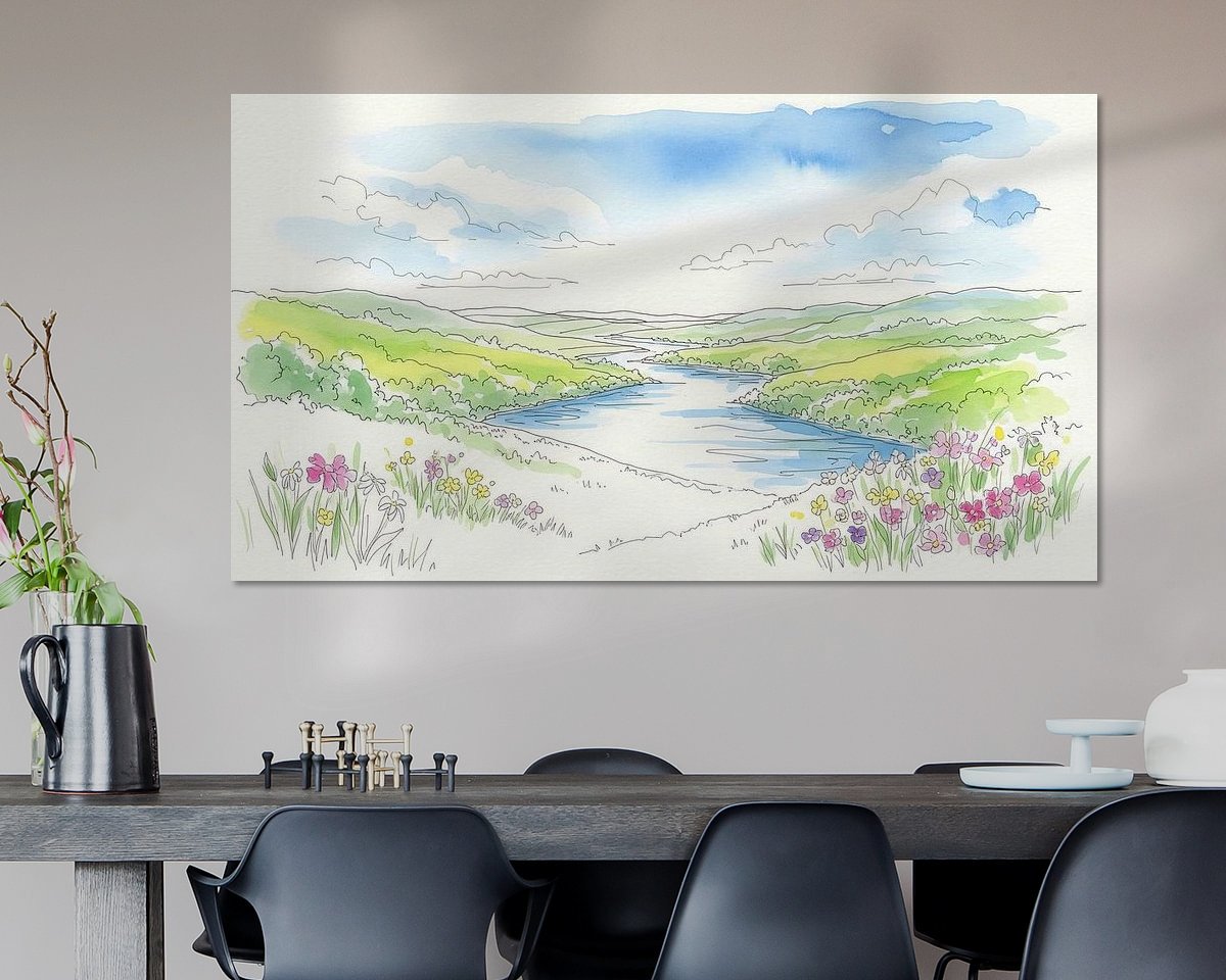 Example of the artwork in a room