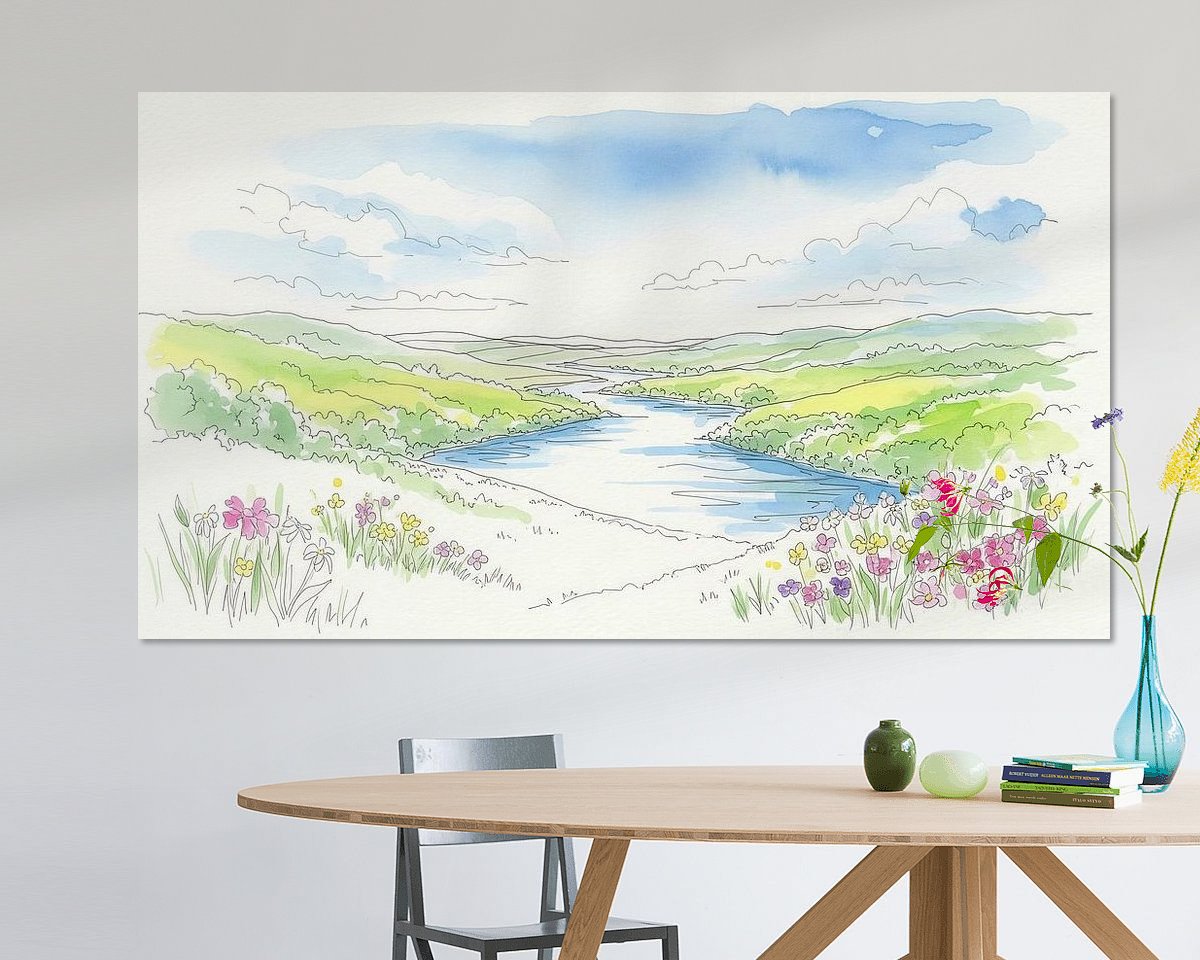 Example of the artwork in a room