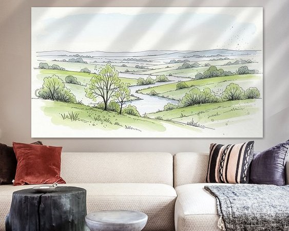 Example of the artwork in a room