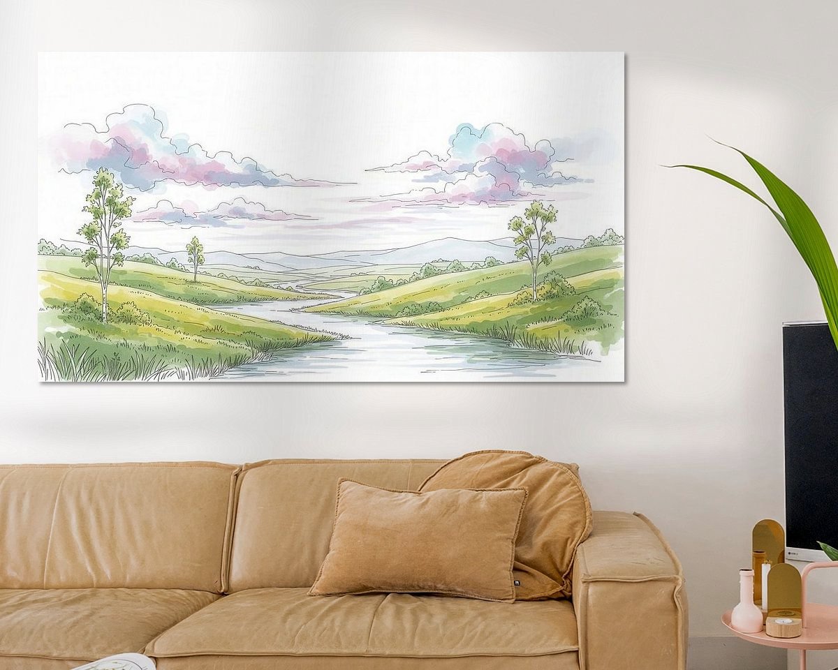 Example of the artwork in a room