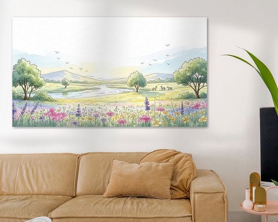 Example of the artwork in a room