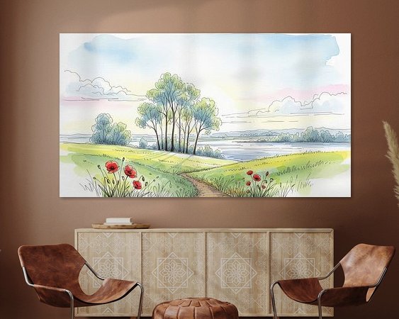 Example of the artwork in a room