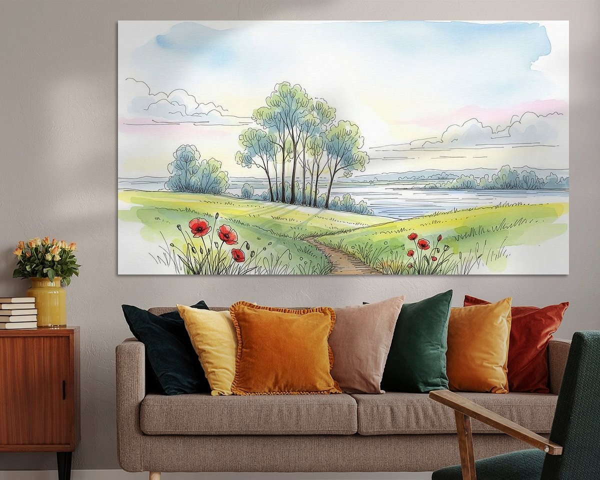 Example of the artwork in a room