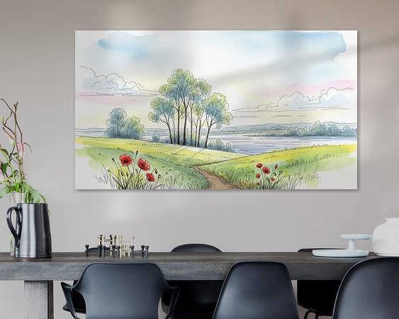 Example of the artwork in a room