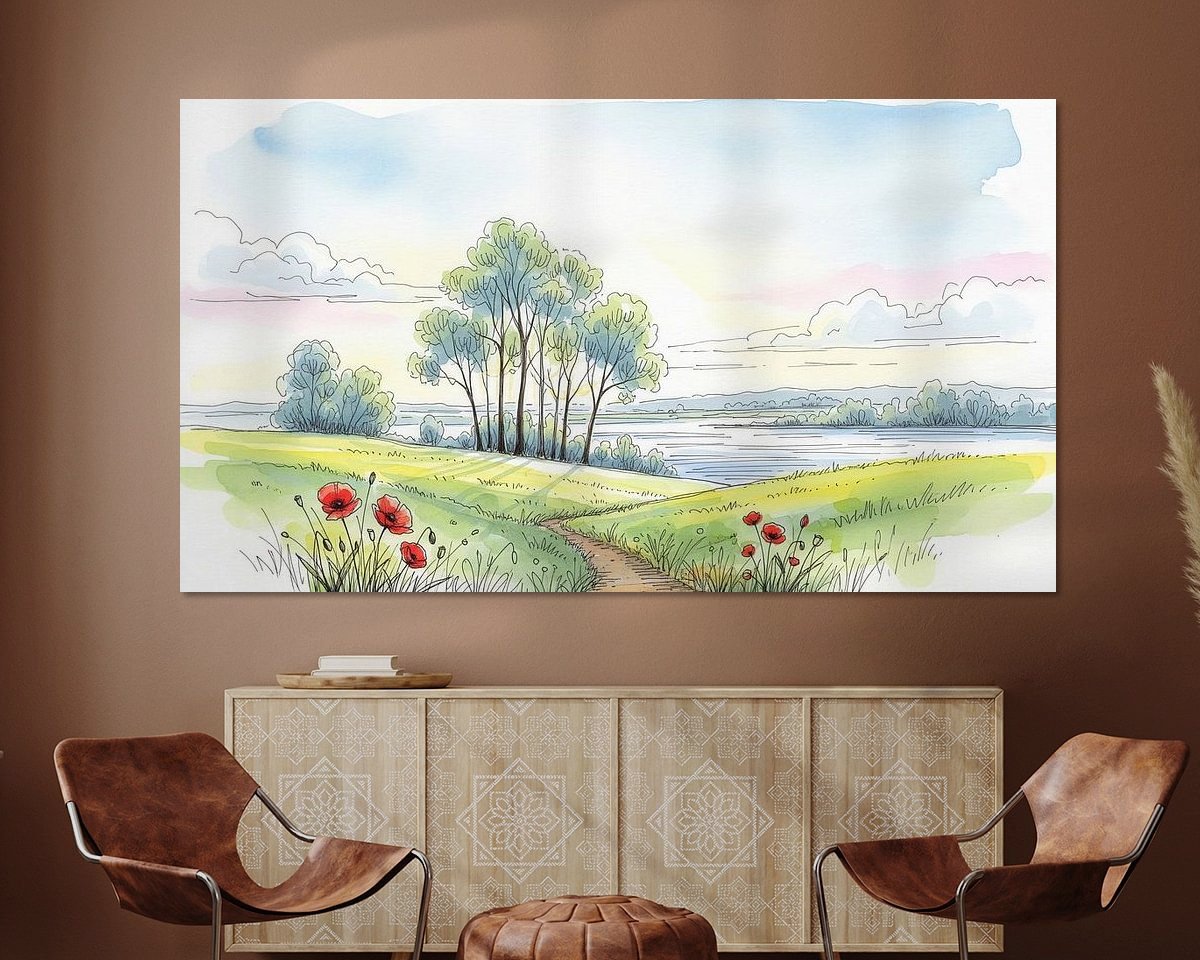 Example of the artwork in a room