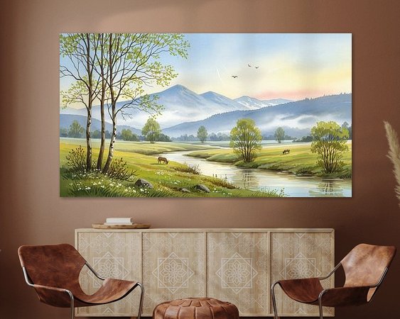 Example of the artwork in a room