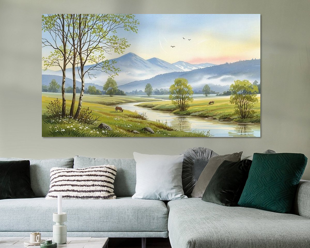 Example of the artwork in a room