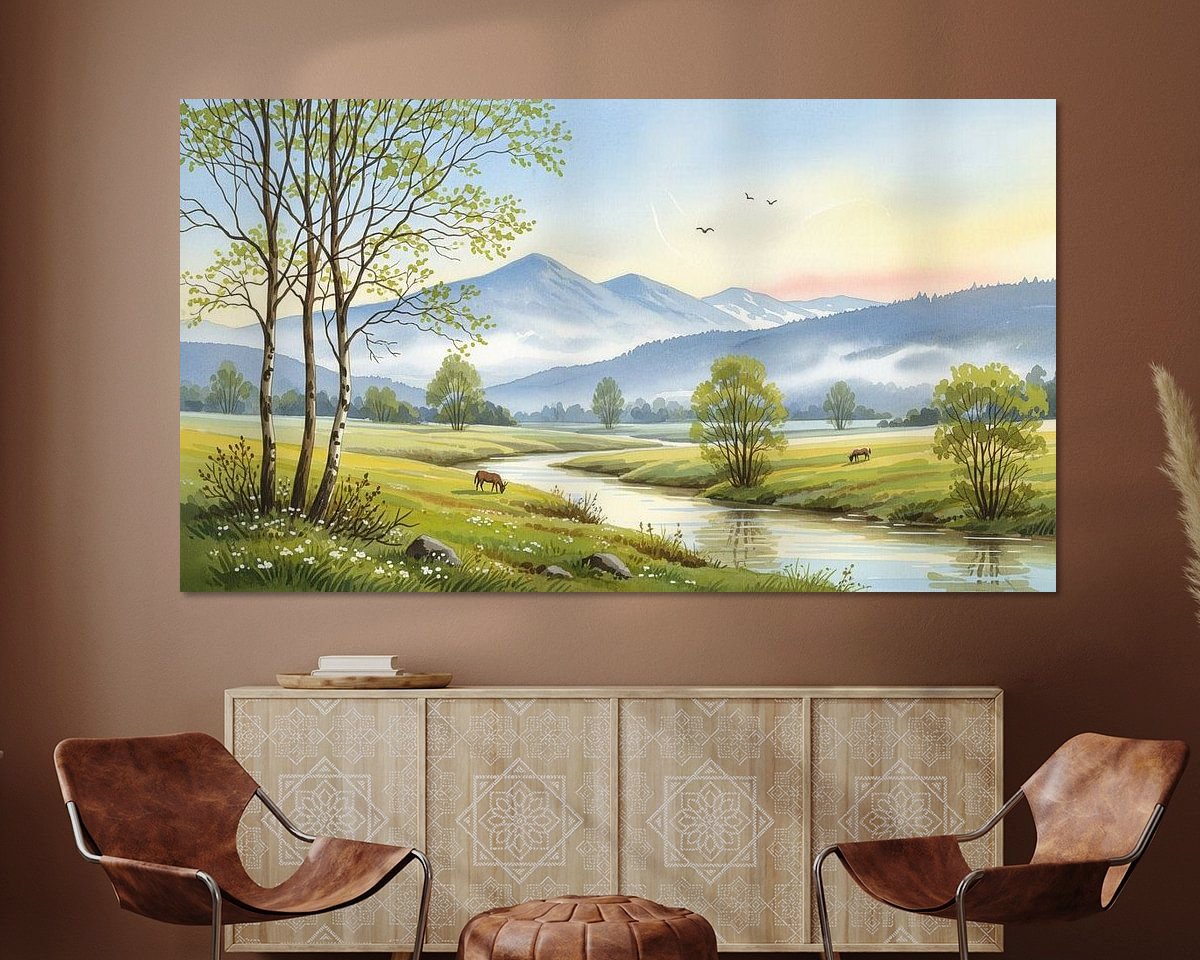 Example of the artwork in a room