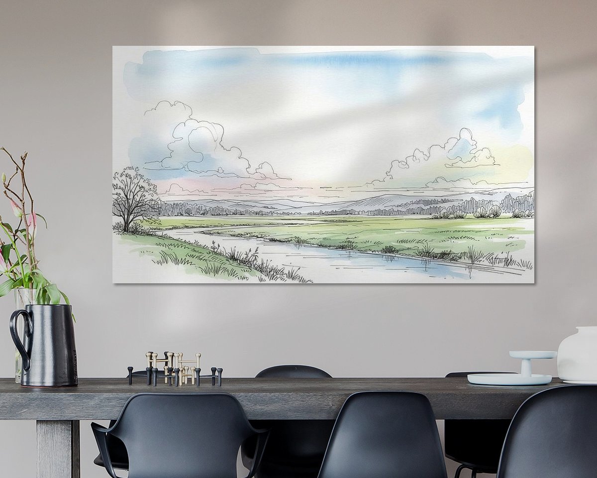Example of the artwork in a room