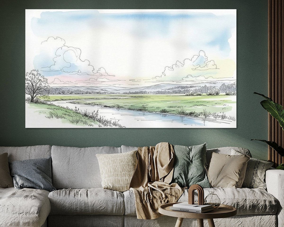 Example of the artwork in a room