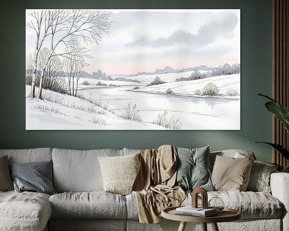 Example of the artwork in a room