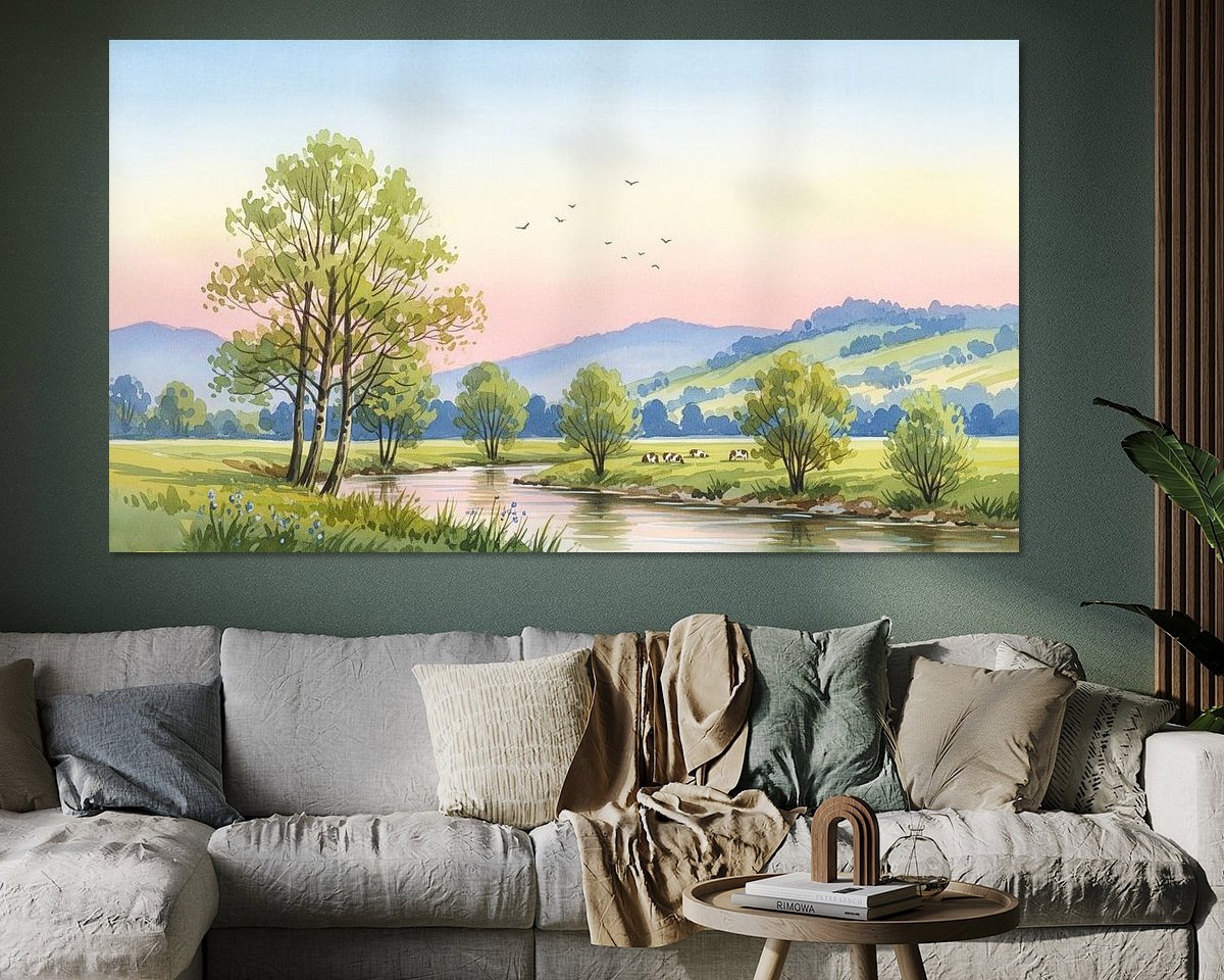 Example of the artwork in a room