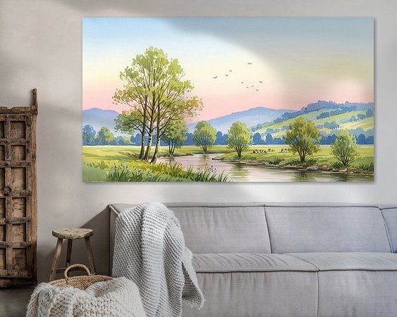 Example of the artwork in a room