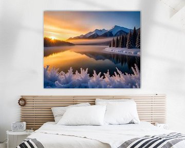 Snow dance in the evening light