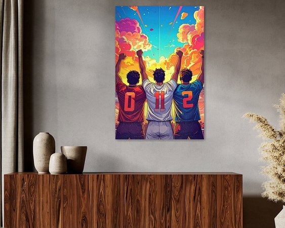 Example of the artwork in a room