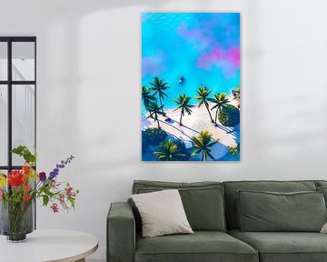 Electric Blue Lagoon by Bovi Okta