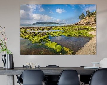 Plage du Porzic at low tide, Morgat, Brittany
